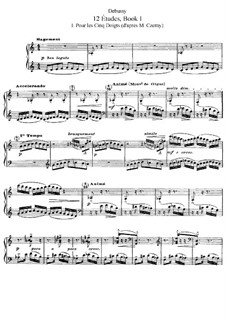 Etudes, L.136: Book I, No.1-6 by Claude Debussy