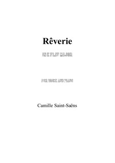 Reverie: E flat maior by Camille Saint-Saëns