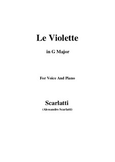 Le Violette: G maior by Alessandro Scarlatti