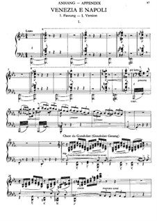 Venice and Naples, S.159: No.1 by Franz Liszt