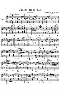 Mazurkas, Op. posth.67: set completo by Frédéric Chopin