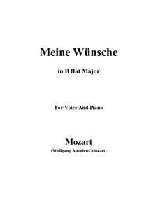 Ich möchte wohl der Kaiser sein (Meine wünsche), K.539: B flat Maior by Wolfgang Amadeus Mozart