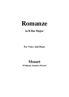 In Mohrenland gefangen: B flat Maior by Wolfgang Amadeus Mozart