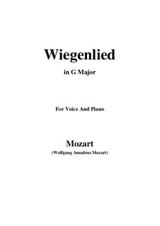 Lullaby, K.350: G maior by Wolfgang Amadeus Mozart