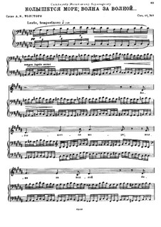By the Sea, Op.46: No.3 The Sea is Tossing by Nikolai Rimsky-Korsakov