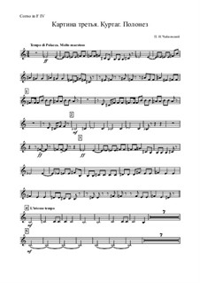 Polonaise: Horn IV part by Pyotr Tchaikovsky