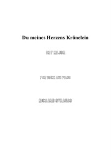 No.2 Du meines Herzens Krönelein: F Maior by Richard Strauss