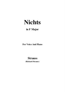 No.2 Nichts: F Maior by Richard Strauss