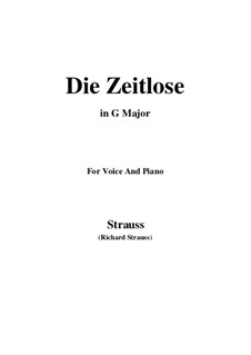 No.7 Die Zeitlose: G maior by Richard Strauss