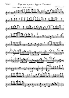 Polonaise: violino parte I by Pyotr Tchaikovsky