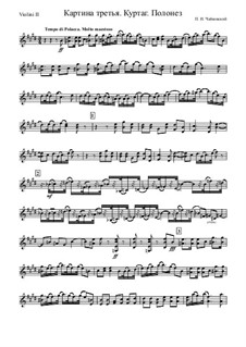 Polonaise: violino parte II by Pyotr Tchaikovsky