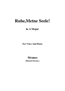 No.1 Ruhe, Meine Seele!: A maior by Richard Strauss