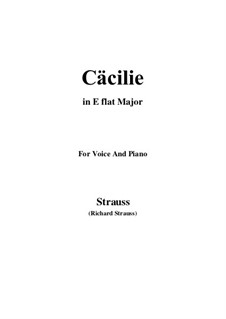 No.2 Cäcilie: E flat maior by Richard Strauss
