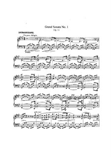 Sonata No.1 in F Sharp Minor, Op.11: Para Piano by Robert Schumann
