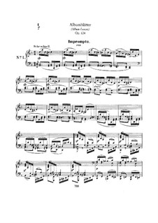 Album Leaves, Op.124: set completo by Robert Schumann