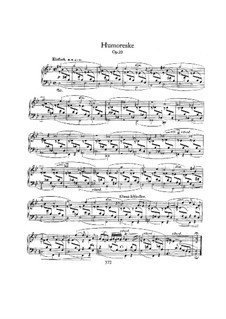 Humoresque in B Flat Major, Op.20: Para Piano by Robert Schumann
