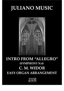 Intro from 'Allegro' (Easy Organ): Intro from 'Allegro' (Easy Organ) by Charles-Marie Widor
