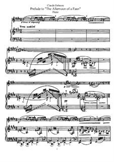 Prélude à l'après-midi d'un faune (Prelude to the Afternoon of a Faun), L.86: Arranjo para flauta e piano by Claude Debussy