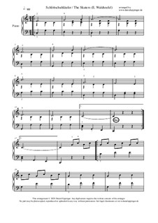 The Skaters Waltz: Para Piano by Émile Waldteufel