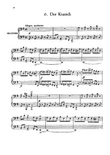 Six Children's Pieces, Op.34: No.6 Der Kranich by Anton Arensky
