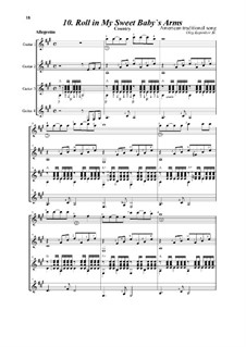 Roll in My Sweet Baby's Arms: For quartet by folklore
