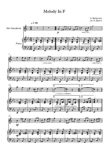 10 Easy Classical Pieces for Alto Saxophone and Piano Vol.3: Melody In F by Edward MacDowell, Johann Strauss (Sohn), Johannes Brahms, Georg Friedrich Händel, Felix Mendelssohn-Bartholdy, Robert Schumann, Muzio Clementi, Giuseppe Verdi, Anton Rubinstein, Johan Halvorsen