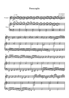 10 Easy Classical Pieces for Trumpet and Piano Vol.3: Passacaglia by Edward MacDowell, Johann Strauss (Sohn), Johannes Brahms, Georg Friedrich Händel, Felix Mendelssohn-Bartholdy, Robert Schumann, Muzio Clementi, Giuseppe Verdi, Anton Rubinstein, Johan Halvorsen