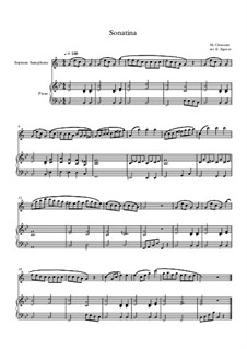 10 Easy Classical Pieces for Soprano Saxophone and Piano Vol.3: Sonatina (In C Major) by Edward MacDowell, Johann Strauss (Sohn), Johannes Brahms, Georg Friedrich Händel, Felix Mendelssohn-Bartholdy, Robert Schumann, Muzio Clementi, Giuseppe Verdi, Anton Rubinstein, Johan Halvorsen