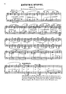Fragments: ato II, para solista,coral e piano by Modest Mussorgsky