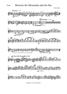 Between the Mountains and the Sea: Violin, cello parts by Alison Berry