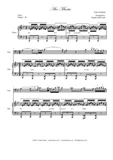 Two instruments version (with piano): For trombone solo and piano by Franz Schubert