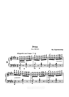 No.9: Para Piano by Johann Friedrich Burgmüller