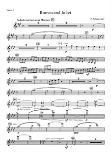 Complete Overture: violino parte I by Pyotr Tchaikovsky
