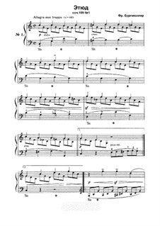 Etude No.1: Para Piano by Johann Friedrich Burgmüller