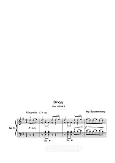 Etude No.3: Para Piano by Johann Friedrich Burgmüller