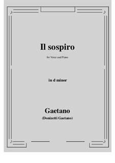 Il sospiro: D minor by Gaetano Donizetti