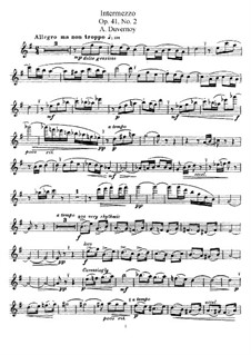 Intermezzo No.2 for Flute and Piano, Op.41: Parte de solo by Victor Alphonse Duvernoy