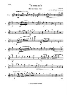 Telemensch (The isolated one): For flute solo by Georg Philipp Telemann