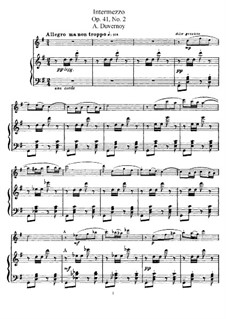 Intermezzo No.2 for Flute and Piano, Op.41: Score by Victor Alphonse Duvernoy