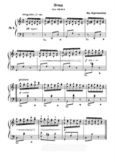 Etude No.6: Para Piano by Johann Friedrich Burgmüller
