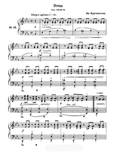 Etude No.16: Para Piano by Johann Friedrich Burgmüller