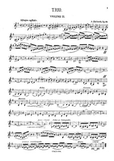 String Trio in E Minor, Op.19: violino parte II by Andreas Ehrhardt