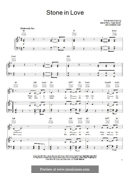 Stone in Love (Journey) por J. Cain, N. Schon, S. Perry em músicaNeo