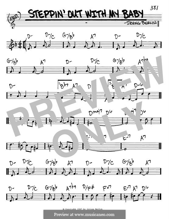 Steppin' Out with My Baby: melodia by Irving Berlin
