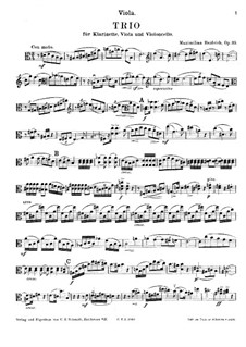 Trio for Clarinet, Viola and Cello, Op.33: parte viola by Maximilian Heidrich