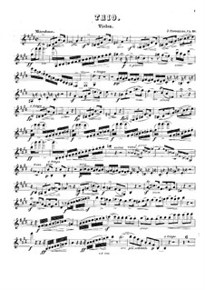 Piano Trio in C Sharp Minor, Op.40: parte do violino by Jacques Steveniers