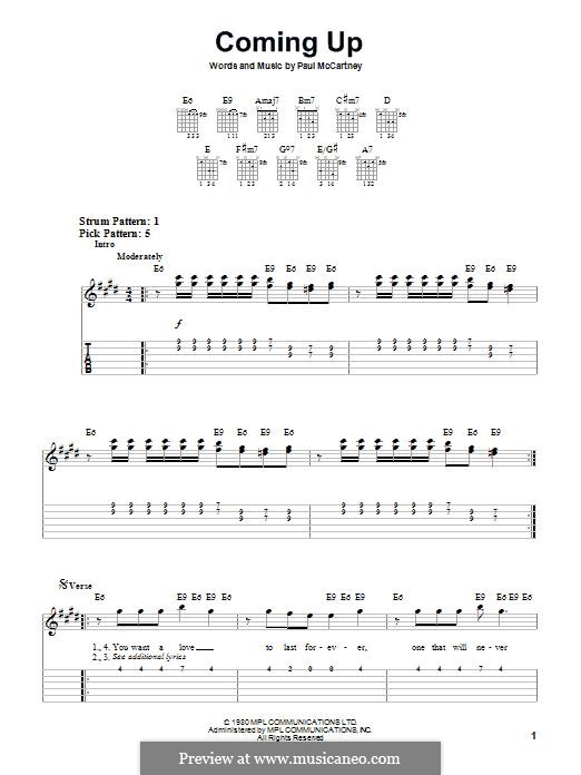 Coming Up: Para Guitarra by Paul McCartney