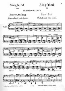 Siegfried (Sigurd), WWV 86c: ato I, para vozes e piano by Richard Wagner