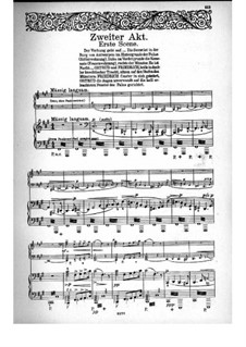 Fragments: act II, para vozes e piano by Richard Wagner