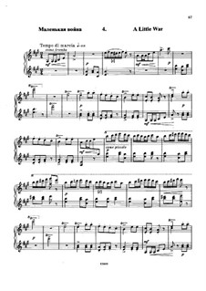 À Argenteau, Op.40: No.4 La petite guerre (A Little War) by César Cui